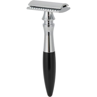 Rasoir de Sûreté Lame Double Tranchant Rasoir de Sûreté Rétro Acier Inoxydable Rasoir Manuel pour Homme Noir noir