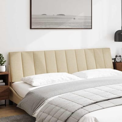 vidaXL - Hoofdbordkussen - "Hanko" - 200 - cm - stof - crèmekleurig