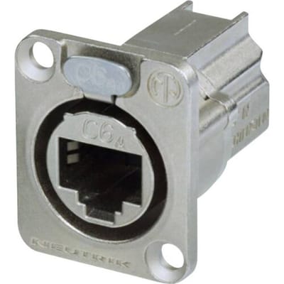 Neutrik NE8FDX-P6 RJ45-dataconnector etherCON D-serie NE8FDX-P6 Bus, recht Aantal polen: 8P8C Aantal polen (sensoren) 8P8C Nikkel 1 stuk(s)