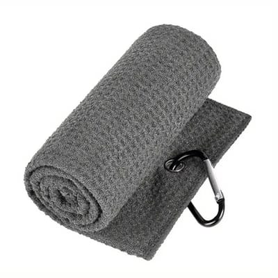 Nivard Golf Handdoek - Golfhanddoek - Golf Accessoires - Towel - Comfortabel - Grijs