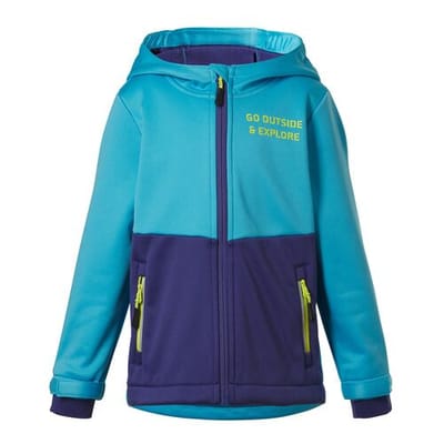 LUPILU Kinder softshell jas (Blauw, 110/116)