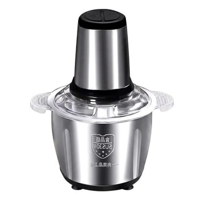 Solvix Vleesmolen – Hakmolen – Snijmachine – Gehaktmolen – Keukenmachine Elektrisch – 2L RVS – Multifunctioneel – Voor Vlees, Groenten en Meer