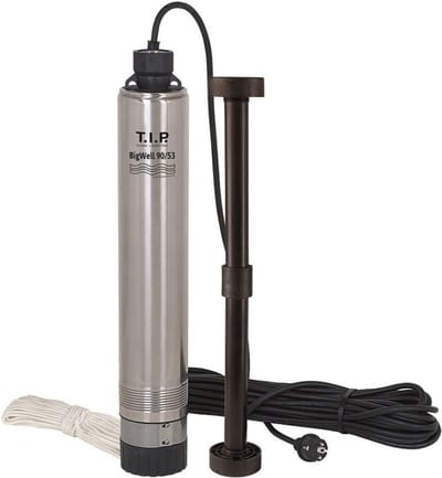 T.I.P. BigWell 90/53 Bronpomp / Dieptepomp - 5400l/u - 900W - Opvoerhoogte 53 m - RVS - Geluidsarm