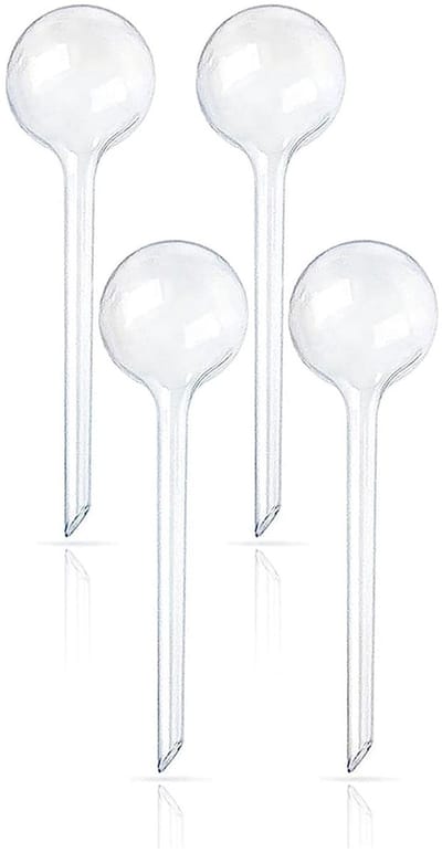 Dailygoods- Irrigatieballen Grote 27,5 x 8 cm - Waterdispenser - Automatische Zelfbewatering - Planten/Bloemen - Set van 4 Stuks - Efficiënte Irrigatie - Plantenbewateringssysteem