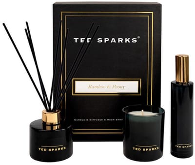 Ted Sparks Bamboo & Peony | 100 ml + 100 ml + 150 gr | Gift set 3 st
