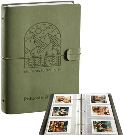 Dailygoods- Fotoalbum Hoogwaardig Mat - Insteekalbum - 180 Vakken - PU-Leren - Compatibel met Fujifilm Instax Mini - K-Pop Fotokaarten - Fotoboek