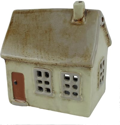 Lantaarn huisje - Decoratief object - Sfeer creëren - Keramiek met handvat - 125x145x9 cm
