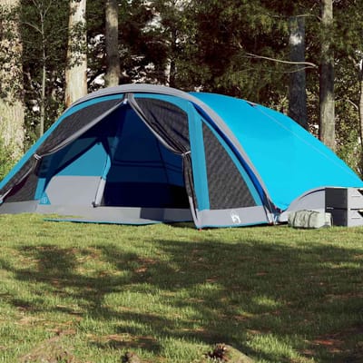 Vidaxl Tente Familiale, 6 Personnes, Bleue, Imperméable