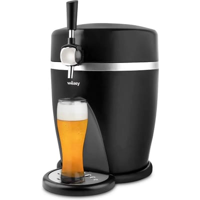 WEASY PINT568 - Biertap 5L - Temperatuur 3° tot 6°C - 60W - Handvat en uitneembare lekbak - Antislipvoetjes