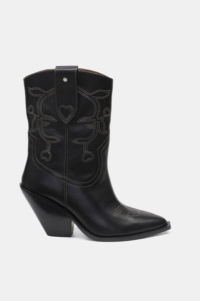 Fabienne Chapot Asira Cowboy Boot Black Maat: 41 | Laarzen Outlet | Dames | Zwart