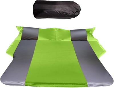 Luchtmatras Auto - Opblaasbaar Bed - Reizen Kamperen - Automatisch Opblazen - 175x130x4cm - Groen