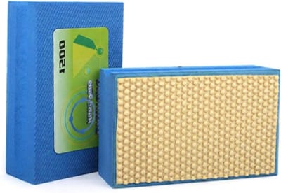 Diamant Schuurwig voor Handschuurmachine - Zeer Fijne 1500 Korrel voor Polijsten van Tegels, Glas en Steen met Schuimrug en Schuur Spons