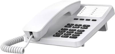 Vast Telefoon met Snoer, 10 Directknoppen & Hoortoestel Compatibel - Wit