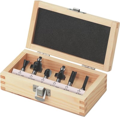 Freesassortiment - Gereedschapset - Klusprojecten Uitvoeren - Gelegeerd Staal - 6-delig - Onbehandeld