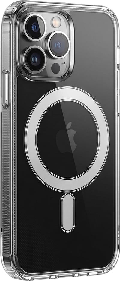 Bigben Connected, Hoesje geschikt voor iPhone 14 Pro - Hybride MagSafe Compatibel, Transparant