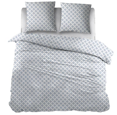 Snoozing Chantal Dekbedovertrek - Tweepersoons - 200x200/220 cm - Blue