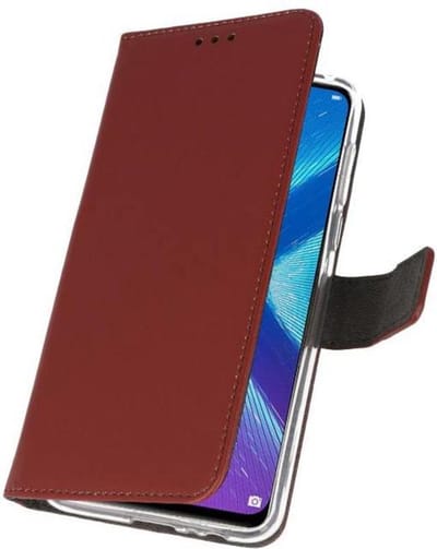Booktype Telefoonhoesjes - Bookcase Hoesje - Wallet Case - Geschikt voor Huawei Honor 8X - Bruin