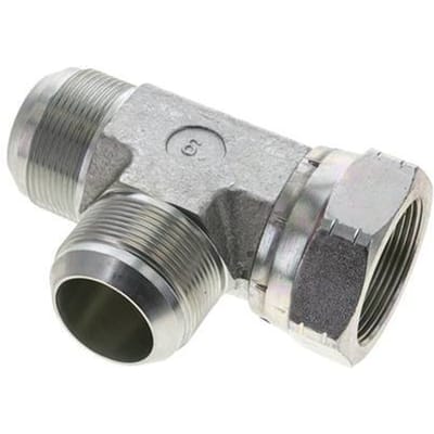 JIC T-koppeling UN 1-7/8''-12 Binnendraad x Buitendraad Staal 170 bar (2388.5psi)
