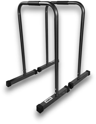 KRAKEN Dip Bars | Premium Fixed Fitness Equalizer Dipbars | Krachttraining, Turnen, Gynmnastiek, Calisthenics | Hoge kwaliteit Metalen liggers | High Grip | Blessure preventie | Train Overal | Opdrukset met één hoogte