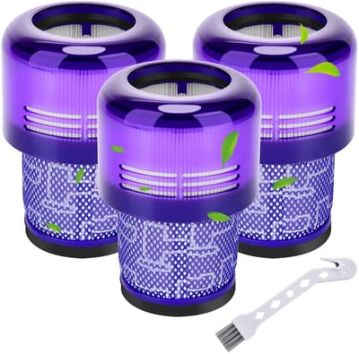 3-pack V11-filters voor Dyson V11 - V15 - V11 Absolute - V11 Animal - V11 Torque Drive en SV14 draadloze stofzuigers - vervangt onderdeelnummer 970013-02