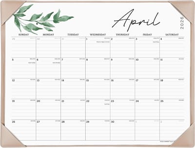 Grote Bureaukalender 2025-2026 met Desktopmat - Jaarkalender voor Thuis, School en Kantoor