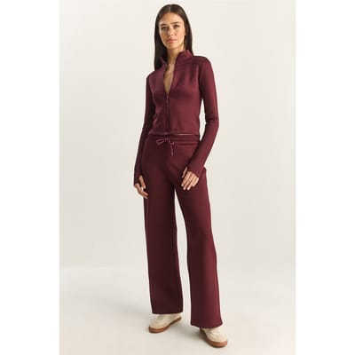 Jas en rechte broek twee-delige set