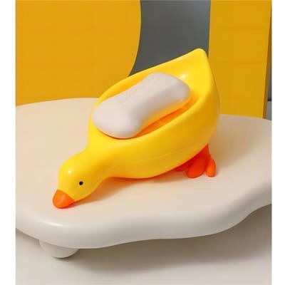 Zeepbakje Zelflozend Zeeprekje Schattige Eendvormig Creatief Rekje Voor Douche Badkamer Keuken Badkuip Wasbak Bakje Beugel Badkamer