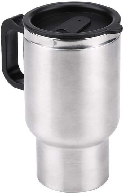 Dailygoody - Reiswaterkoker - Elektrische waterkoker voor auto - Roestvrij staal - Draagbare waterkoker - Ideaal voor camping en lange ritten