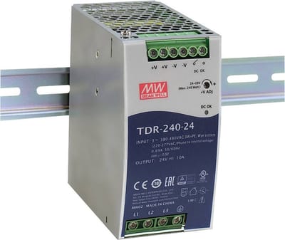 Mean Well TDR-240-48 DIN-rail netvoeding 55 V/DC 5 A 240 W Aantal uitgangen: 1 x Inhoud: 1 stuk(s)