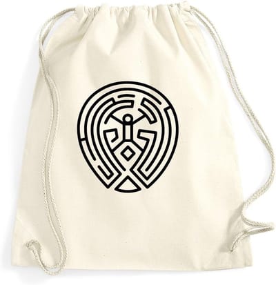 Sporttas - Gym tas - Sport en fitness - 100% Katoen - 12 liter - Natuurlijk