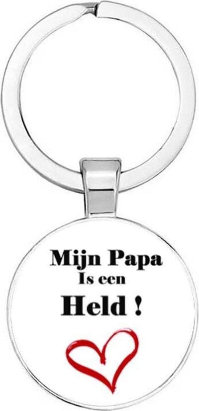 Akyol - Mijn papa is een held Sleutelhanger - Vader sleutelhanger - Papa sleutelhanger - Sleutelhanger papa - Familie sleutelhanger - Vaderdag cadeautje - Papa cadeau