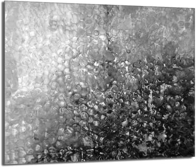 TMK ArtDeko Serie - Glazen Beschermplaat - 60x52 cm - Krople Motief - Veilig en Modern