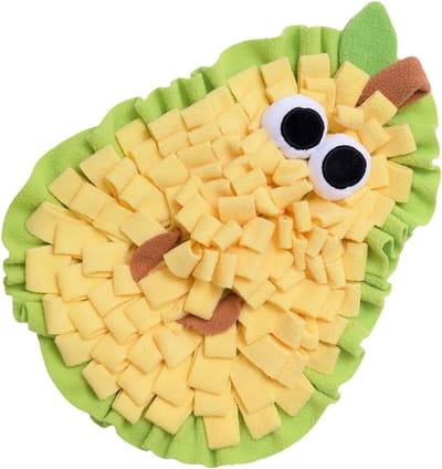 Snuffelmat Hond - Puzzelspeelgoed Voedsel - Mentale Stimulatie - Scheurvast Pluche - 25 x 20 x 3 cm - Kleurrijk