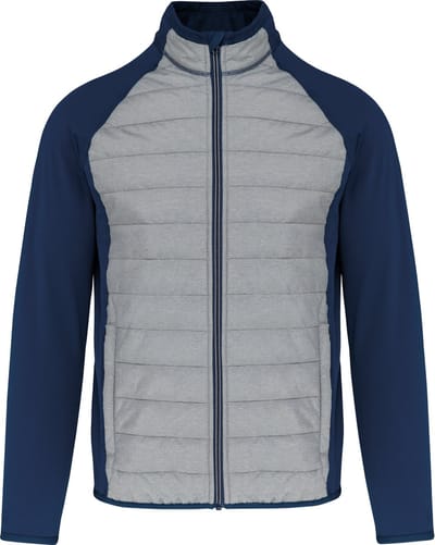Outdoorsportjas met waterafstotende behandeling 'Proact' Marl Grey/Navy - XS
