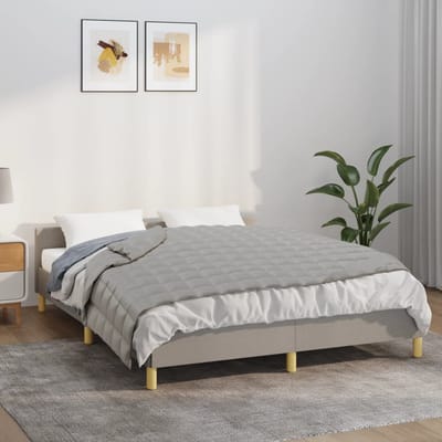 vidaXL - Verzwaringsdeken - 135x200 - cm - 10 - kg - stof - grijs