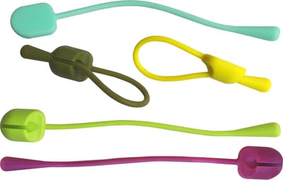 Kortpack - Silicone Bundelbandjes 14cm lang - In 5 kleuren - Hersluitbaar (099.0982)