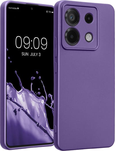 kwmobile metallic telefoonhoesje van TPU - geschikt voor Xiaomi Redmi Note 13 Pro 5G / Poco X6 5G - Flexible case voor smartphone - In metallic blauwpaars
