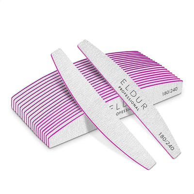 Nagelvijl Set - Manicure Tool - Nagels Vormgeven - Dubbelzijdig Grit - 5 Stuks - Grijs