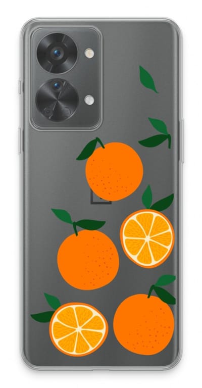 Case Company® - Hoesje geschikt voor OnePlus Nord 2T hoesje - Will you be my clementine - Soft Cover Telefoonhoesje - Bescherming aan alle Kanten en Schermrand