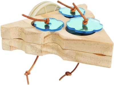 Vogel Voedselspel - Papegaai Puzzel - Mentale Stimulatie - Interactief Station - 10.5 cm - Driehoek