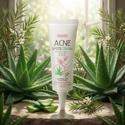 ISME - Acne Spots Cream with Aloe Vera, Tea Tree Oil & Vitamin B6 10g