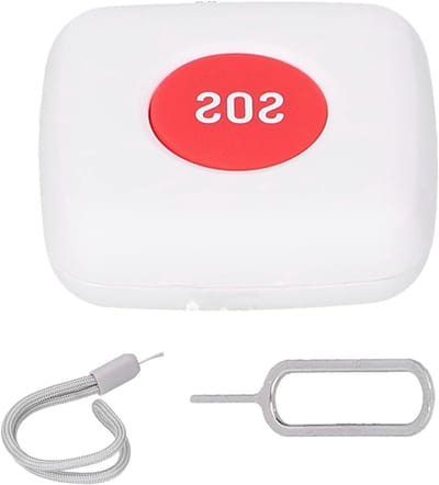 Noodalarm Knop - Hulp Sensor - Veiligheid Thuis - Intelligente Detectie - Mini Formaat - Wit