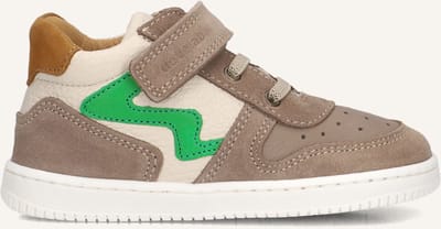 Develab 44339 Sneakers Jongens - Leren Sneaker - Taupe - Maat 22