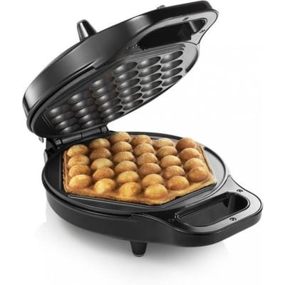 Princess Bubbelwafelijzer - Zeshoekige Bubbelwafels - 18 cm Bakoppervlak - Zwart