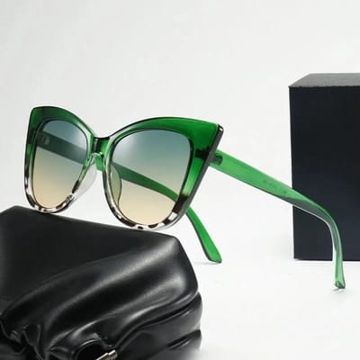 Nouveaux Lunettes de Soleil Vintage Forme Oeil de Chat Designer Féminin Lunettes Vintage Élégantes Oculos De Sol UV400 Femmes Sexy Lunettes de Soleil Dégradées