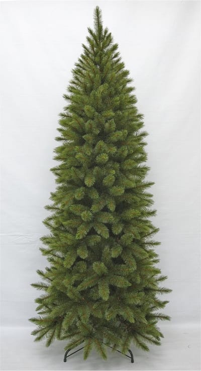 Triumph Tree Bristlecone Pilar - Kerstboom met Insteekconstructie en Duidelijke Kleurcodes - Kerstversiering voor Binnen - Kunstboom Smal Model - H215 x Ø89 cm - Groen