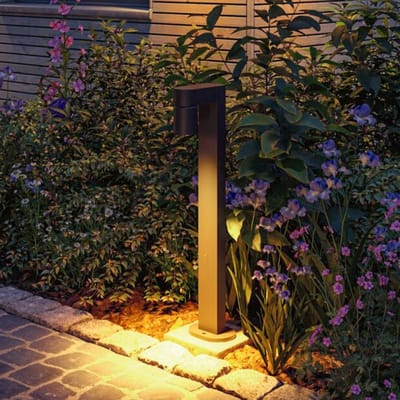 LED-bolderlamp Kimu insectvriendelijk IP44 cilindrisch 822 mm 2200K 7,8W 500lm 230V 70° Antraciet Aluminium