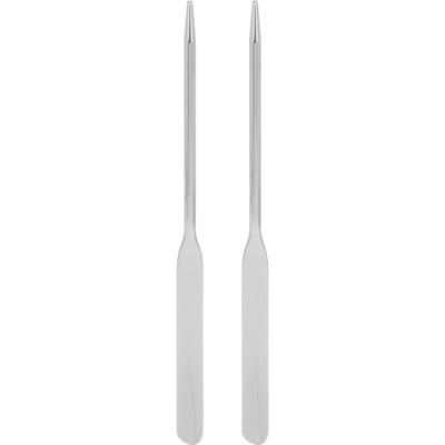 2 stuks Make-up Foundation Spatel Professioneel Dubbel Hoofd Roestvrij Staal Cosmetische Meng Make-up gray