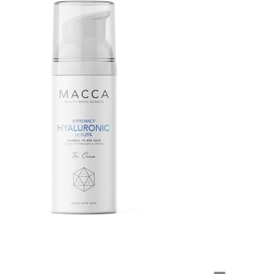 Intensief vochtinbrengende Crème Supremacy Hyaluronic Macca 0,25% Hyaluronzuur Droge Huid (50 ml)