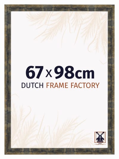 Fotolijst 67x98 cm - MDF - Blauw Goud Gemeleerd - Praag
